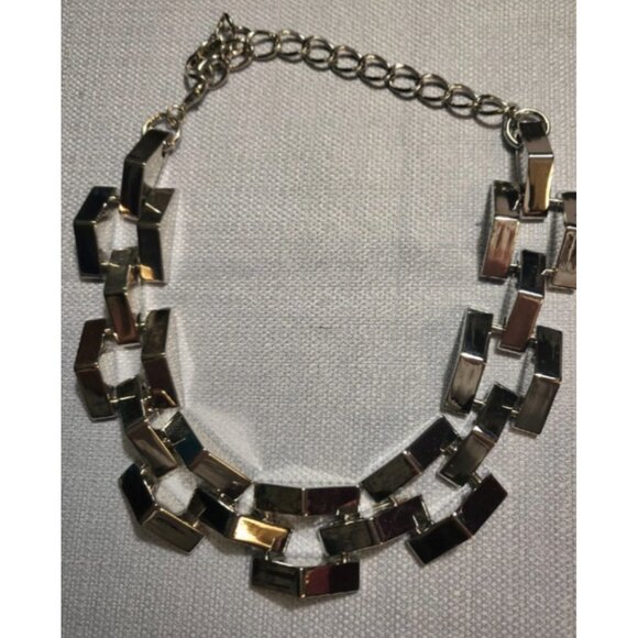 Traci Lynn Silver Tone Statement Necklace - Picture 3 of 6
